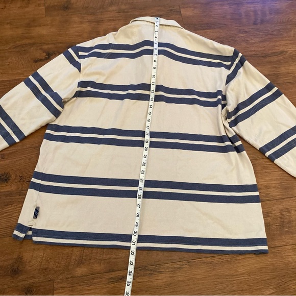 Vintage Retro Izod Rugby Shirt Men’s XL Striped - Picture 10 of 11